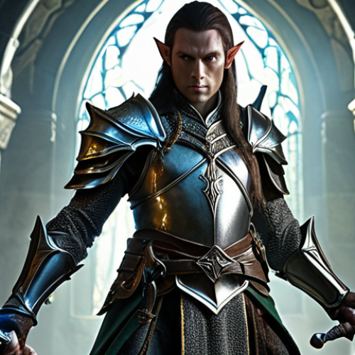 Home 11 **
"A powerful Elven Sword glowing with magical energy, held by a high-level Lineage M character in full Mithril armor. Fantasy RPG setting, dynamic action pose, dramatic lighting."
**