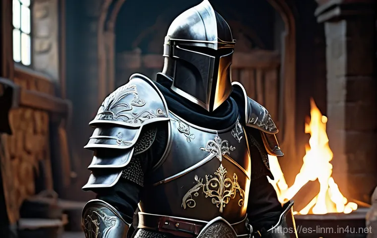 리니지M 장비 인챈트 방법 - **Prompt 1: The First Enchantment's Pulse**
    A young, determined adventurer, dressed in practical...