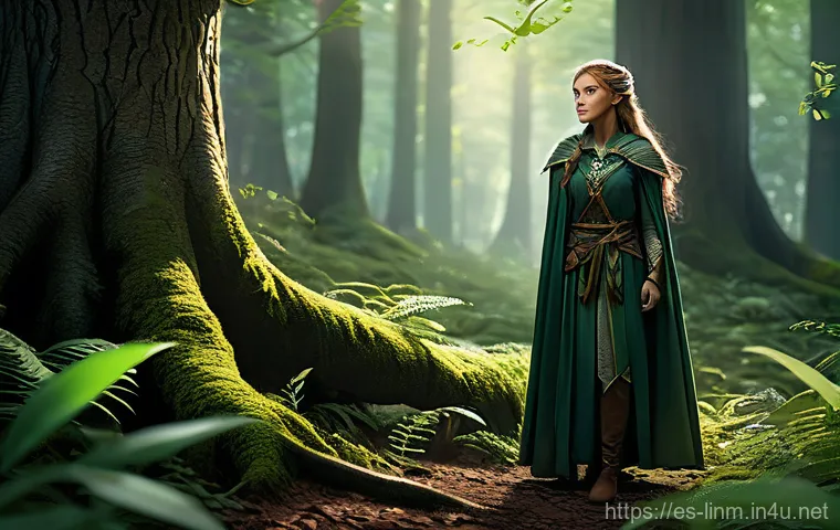 리니지M 초보자 사냥터 선택 - **"A focused, battle-ready warrior, wearing sturdy, non-revealing plate armor with a helmet or hood,...