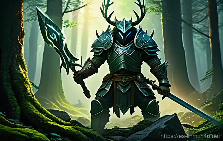 리니지M 최적의 사냥 시간 - **Prompt 1: Dawn Exploration in a Mystical Forest**
    "A determined young female adventurer, with ...