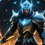 리니지M 이벤트 캐릭터 활용 - **Prompt:** A dynamic, powerful fantasy hero, clearly an "Event Character," in a dramatic pose. The ...