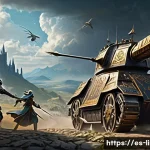 리니지M 필드 전쟁 준비 - A dynamic battlefield scene from a fantasy MMORPG like LineageM, featuring a coordinated clan in com...